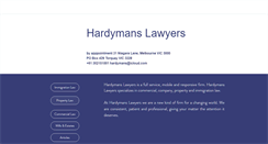 Desktop Screenshot of hardymans.com.au