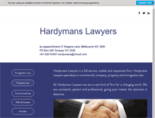 Tablet Screenshot of hardymans.com.au